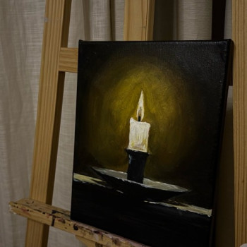 لوحة جدارية نور في عتمة Light in Darkness